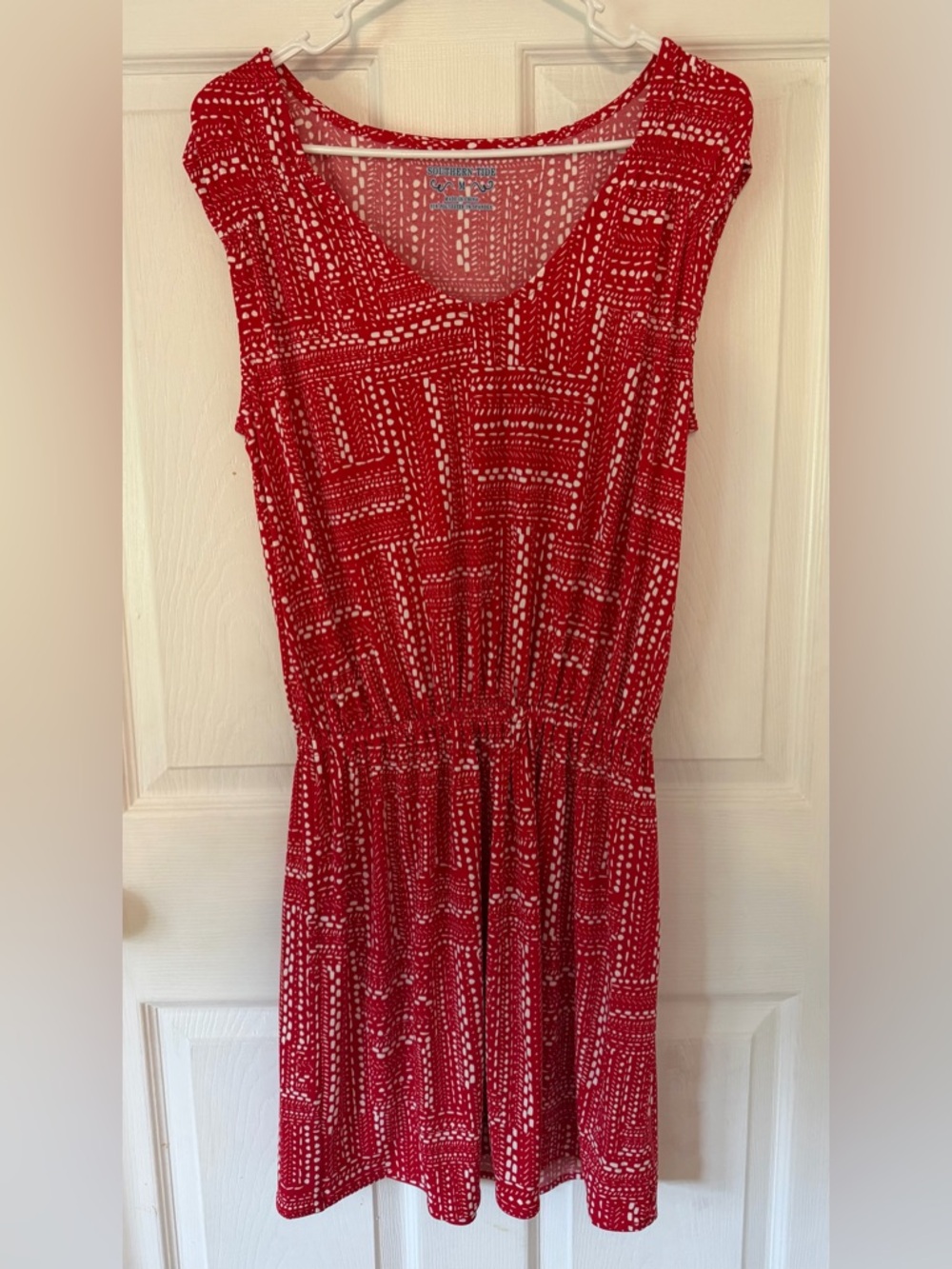 Southern Tide Red Sleeveless Mini Dress